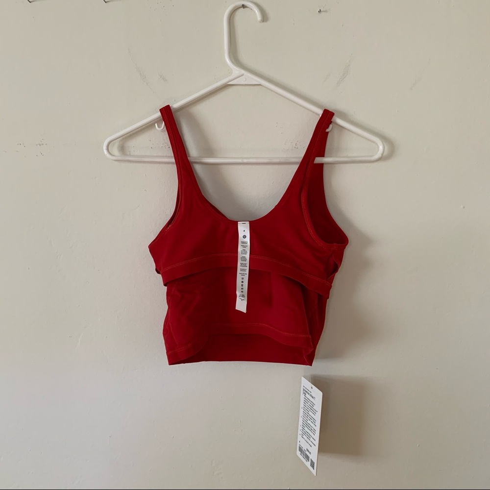 lululemon Lunar New Year Align Tank Top Dark Red Gold Size 4 New NWT - Picture 9 of 16